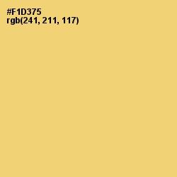#F1D375 - Golden Sand Color Image