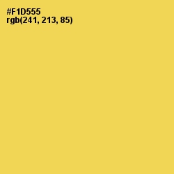 #F1D555 - Energy Yellow Color Image