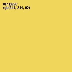 #F1D65C - Energy Yellow Color Image
