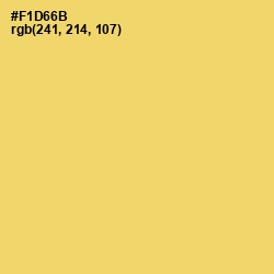 #F1D66B - Goldenrod Color Image