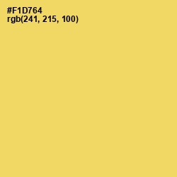 #F1D764 - Goldenrod Color Image