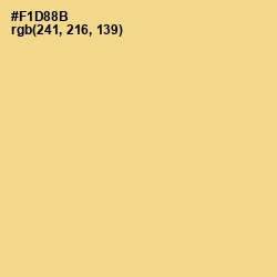 #F1D88B - Buff Color Image