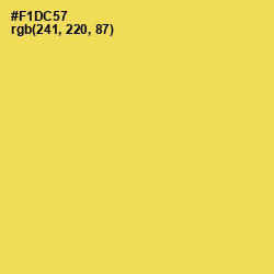 #F1DC57 - Energy Yellow Color Image