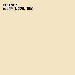 #F1E5C3 - Mint Julep Color Image