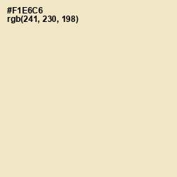 #F1E6C6 - Mint Julep Color Image