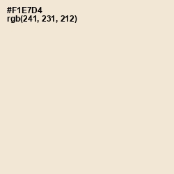 #F1E7D4 - Parchment Color Image