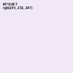 #F1E8F7 - Blue Chalk Color Image
