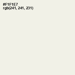 #F1F1E7 - Ecru White Color Image