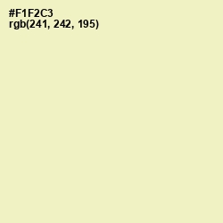 #F1F2C3 - Beeswax Color Image