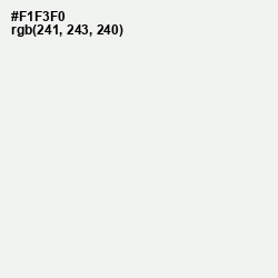 #F1F3F0 - Seashell Color Image