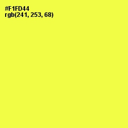 #F1FD44 - Gorse Color Image