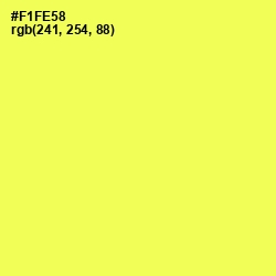 #F1FE58 - Gorse Color Image