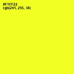 #F1FF22 - Golden Fizz Color Image