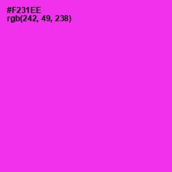 #F231EE - Razzle Dazzle Rose Color Image