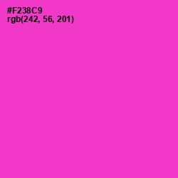 #F238C9 - Razzle Dazzle Rose Color Image