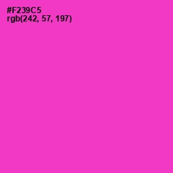 #F239C5 - Razzle Dazzle Rose Color Image