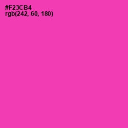 #F23CB4 - Persian Rose Color Image