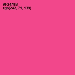 #F2478B - Violet Red Color Image