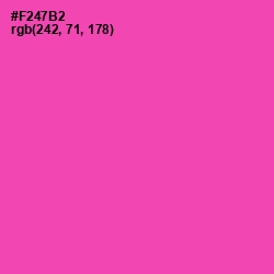 #F247B2 - Brilliant Rose Color Image