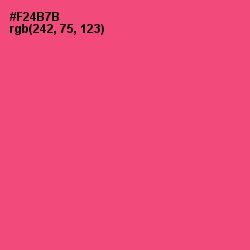 #F24B7B - Wild Watermelon Color Image