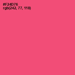 #F24D76 - Wild Watermelon Color Image