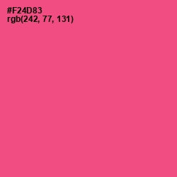 #F24D83 - French Rose Color Image