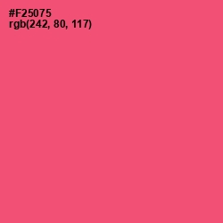 #F25075 - Wild Watermelon Color Image