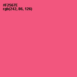 #F2567E - Wild Watermelon Color Image