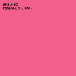 #F25F8C - French Rose Color Image