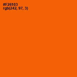 #F26103 - Blaze Orange Color Image