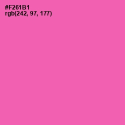 #F261B1 - Hot Pink Color Image