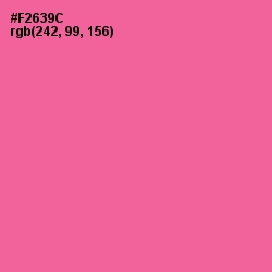 #F2639C - Deep Blush Color Image