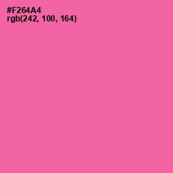 #F264A4 - Hot Pink Color Image