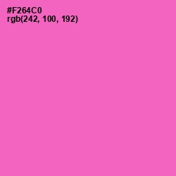 #F264C0 - Orchid Color Image