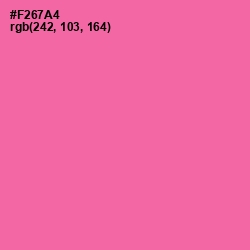 #F267A4 - Hot Pink Color Image