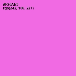 #F26AE3 - Pink Flamingo Color Image