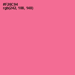 #F26C94 - Deep Blush Color Image