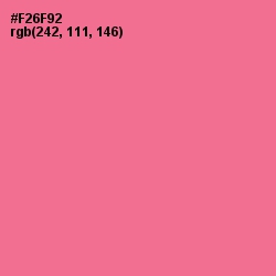#F26F92 - Froly Color Image