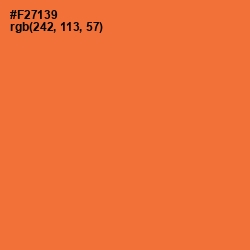 #F27139 - Burning Orange Color Image