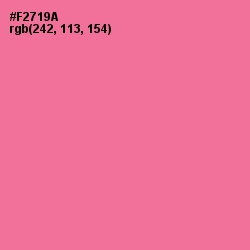 #F2719A - Deep Blush Color Image