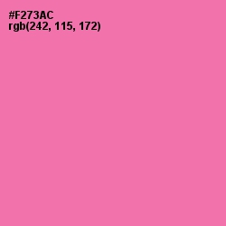 #F273AC - Hot Pink Color Image