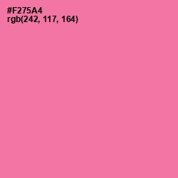 #F275A4 - Hot Pink Color Image