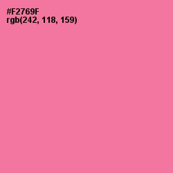 #F2769F - Deep Blush Color Image
