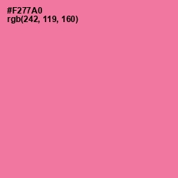 #F277A0 - Hot Pink Color Image