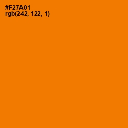 #F27A01 - Chilean Fire Color Image