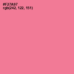 #F27A97 - Deep Blush Color Image