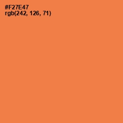 #F27E47 - Coral Color Image