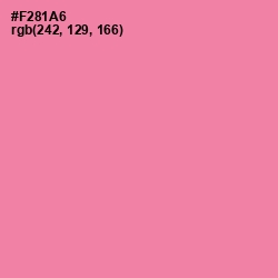 #F281A6 - Tickle Me Pink Color Image