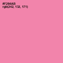 #F284AB - Tickle Me Pink Color Image
