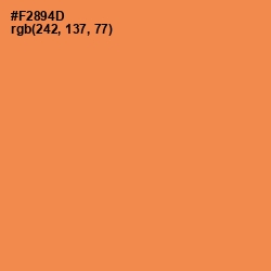 #F2894D - Tan Hide Color Image